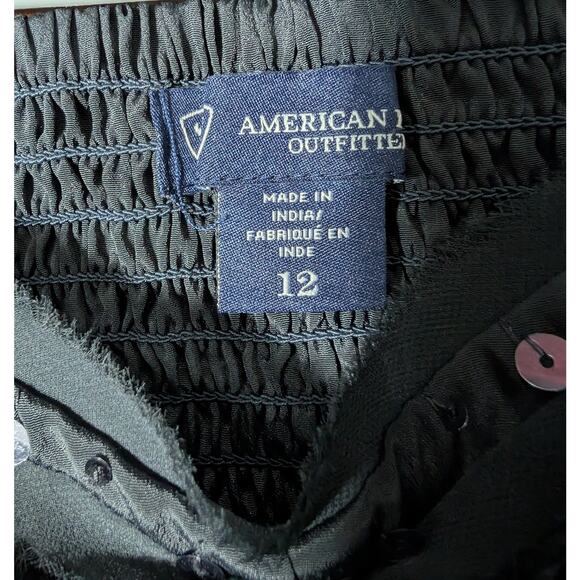 AMERICAN EAGLE! GORGEOUS GRAY SEQUINNED BODICE REMOVABLE STRAP MINI DRESS! SZ 12 - Picture 7 of 9